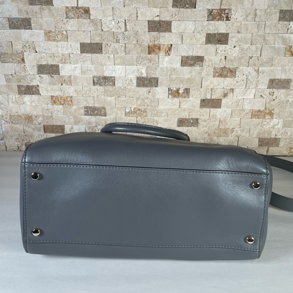 Kate Spade Catherine Pippa Street Pippa Satchel Gray Leather - Picture 4 of 13